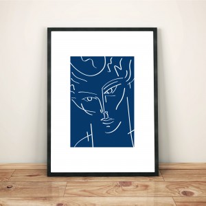 certains-avaient-la-peau-bleue2-cadre-serigraphie-illustration-nantes-monochrome-sarah-nyangue-saratoustra