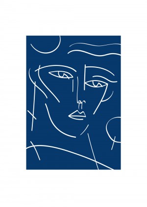 certains-avaient-la-peau-bleue4-cadre-serigraphie-illustration-nantes-monochrome-sarah-nyangue-saratoustra