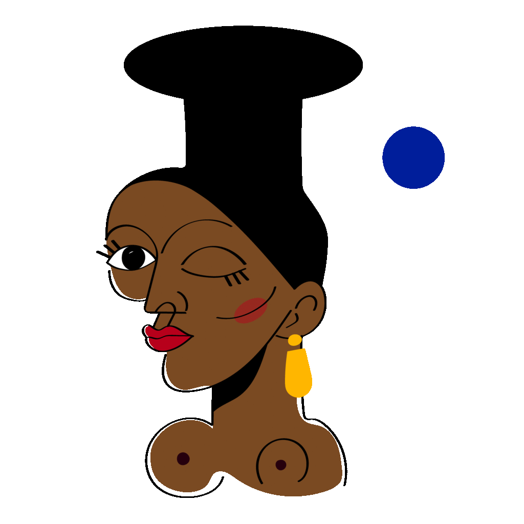 Femme clein d'oeil illustration saratoustra nantes